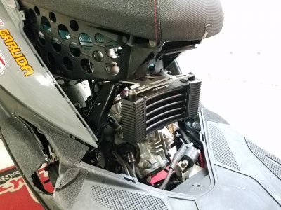 画像1: GARUDA 5段ストレート オイルクーラーキット [シグナスX/BW'S125]（クーラーカラー/クーラーポジション）