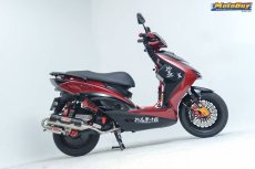 画像12: モンキーパワー Uターン管 （1.2.3型シグナスX/4.5型シグナスX・2型BW'S125）（小排気量用/大排気量用）（ステンレス/マットブラック） (12)