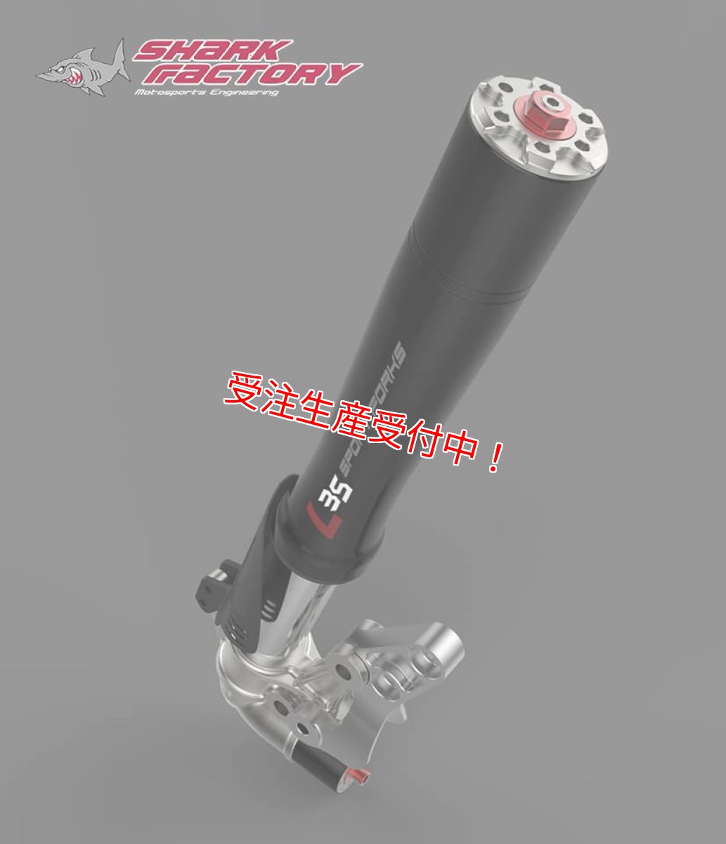 画像2: SHARK FACTORY 【L35】倒立フロントフォーク [シグナスX・BW'S125] (2)