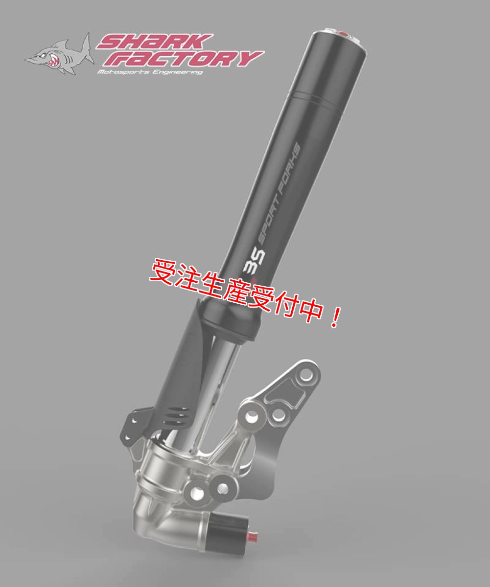 画像3: SHARK FACTORY 【L35】倒立フロントフォーク [シグナスX・BW'S125] (3)