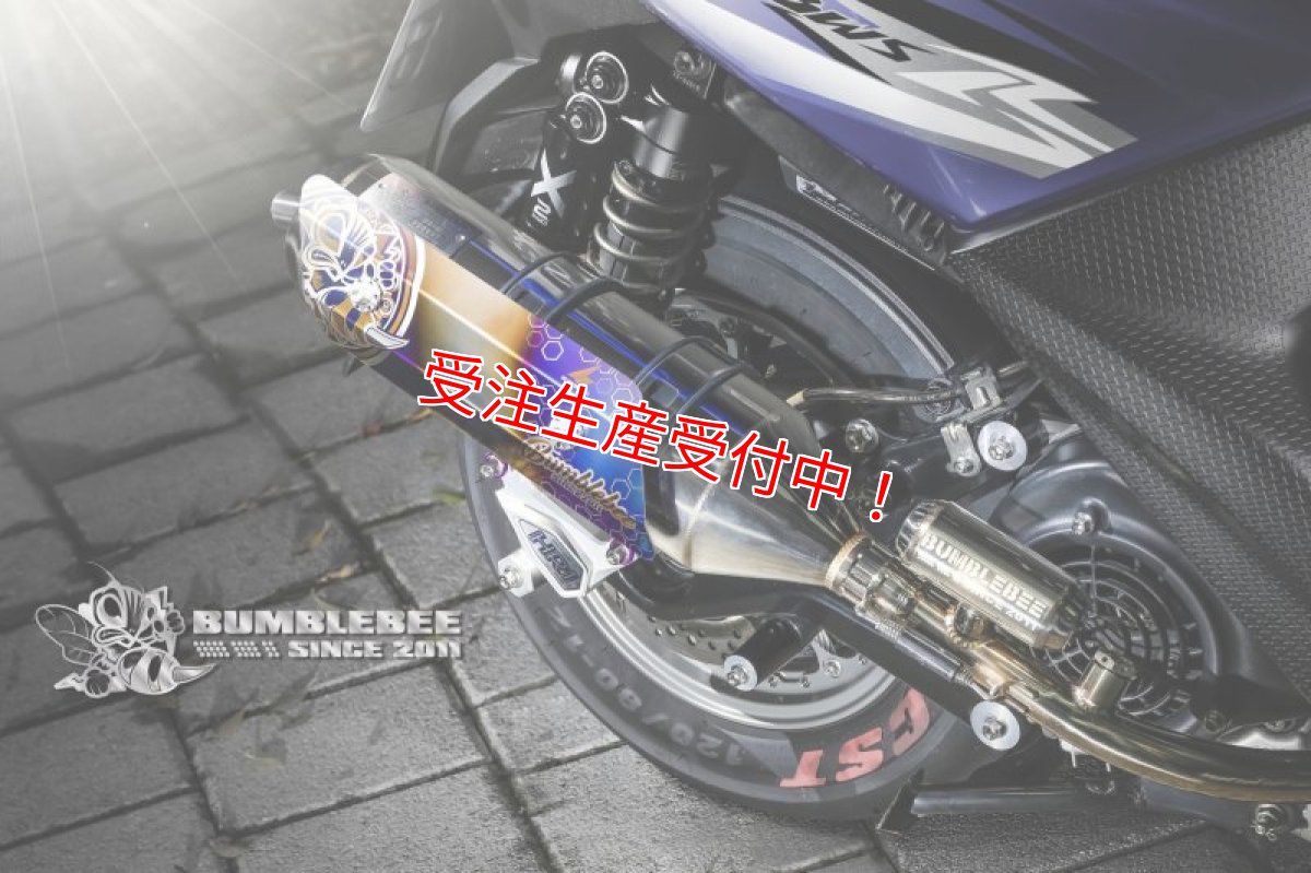 画像4: Bumblebee HR1 [シグナスX・BW'S125][125cc〜158cc用]（ストレート/直通静音）（ヒートガード 有/無） (4)