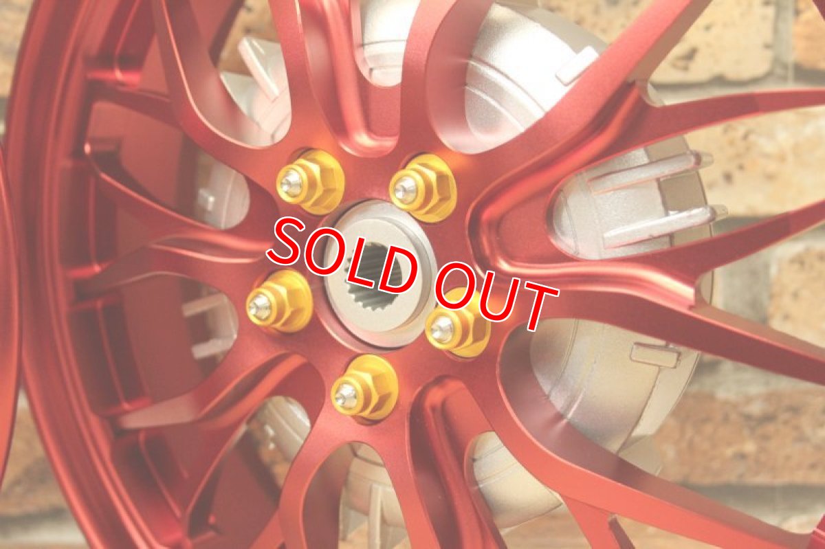 画像4: MOS鍛造ホイール GX-10 前後セット 艶消しレッド [1〜3型シグナスX] (4)