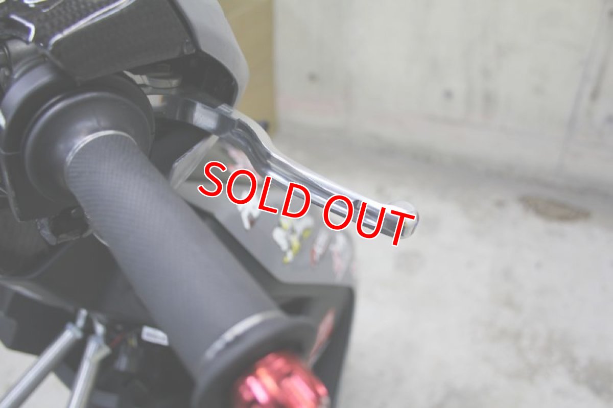 画像9: HYPER DESIGN CNCショートブレーキレバー [4・5型シグナスX 2型BW'S]（ブラック/シルバー） (9)