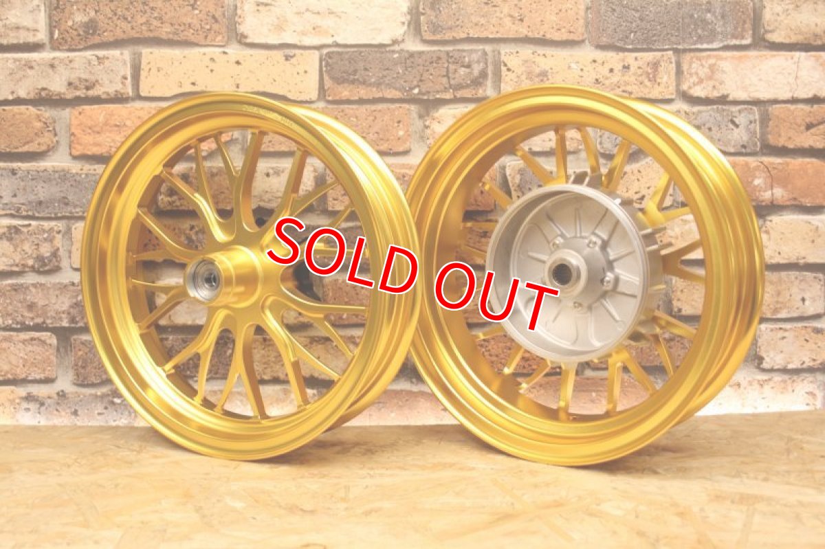 画像2: MOS鍛造ホイール GX-10 前後セット 艶消しゴールド [1〜3型シグナスX] (2)