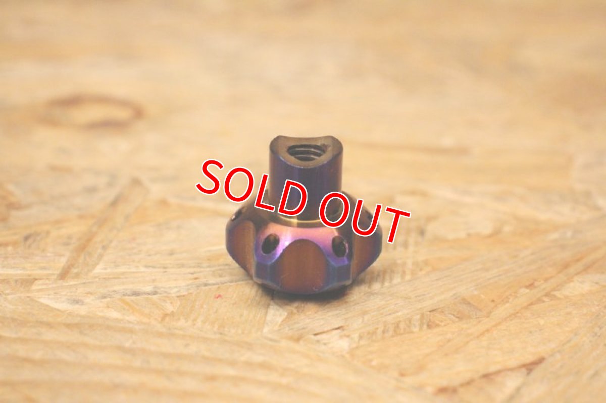 画像4: PK7 リアブレーキアジャストナット チタン 焼き色 (4)