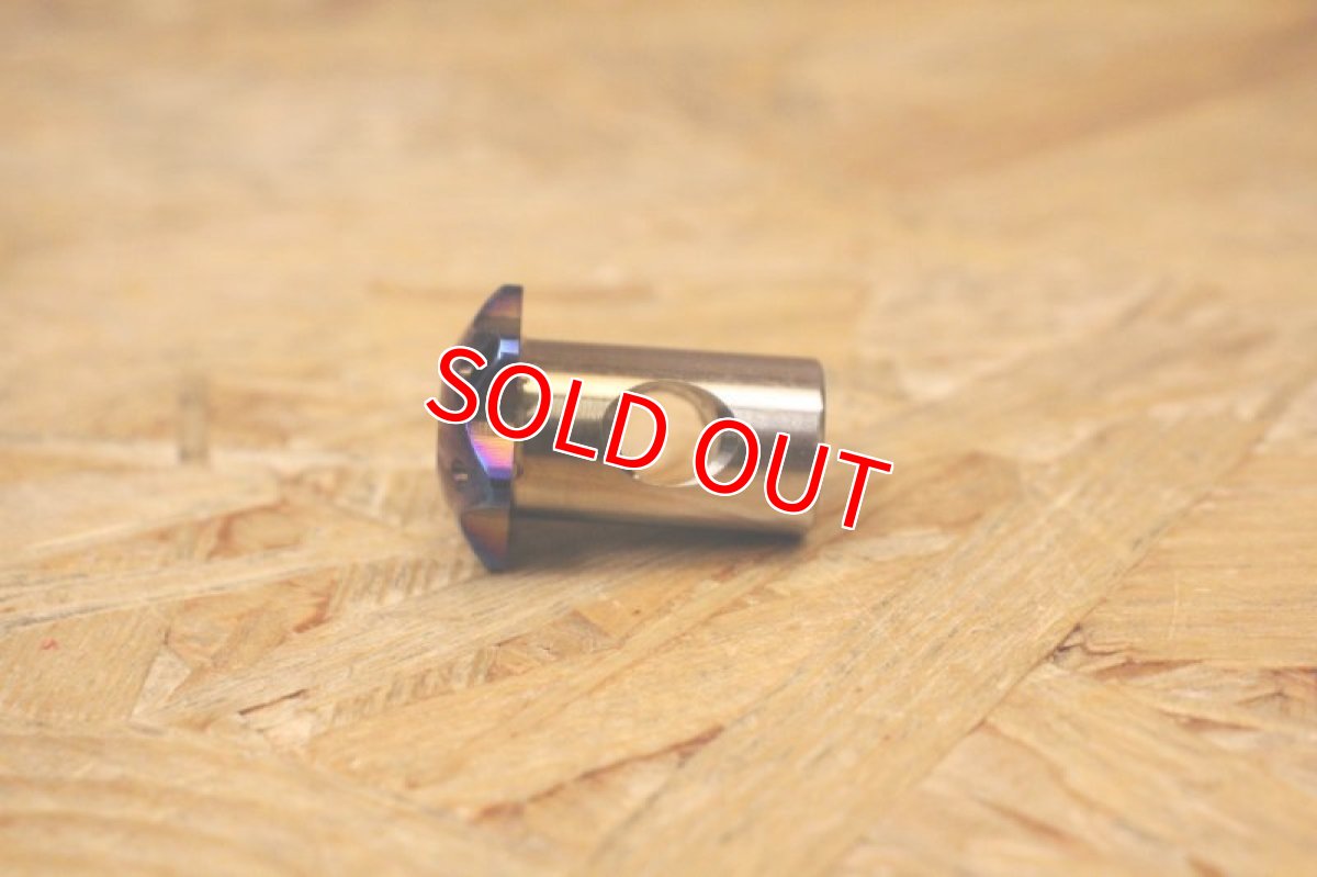 画像3: PK7 リアブレーキアームピン チタン 焼き色 [1.2.3型シグナスX・1型BW'S125] (3)