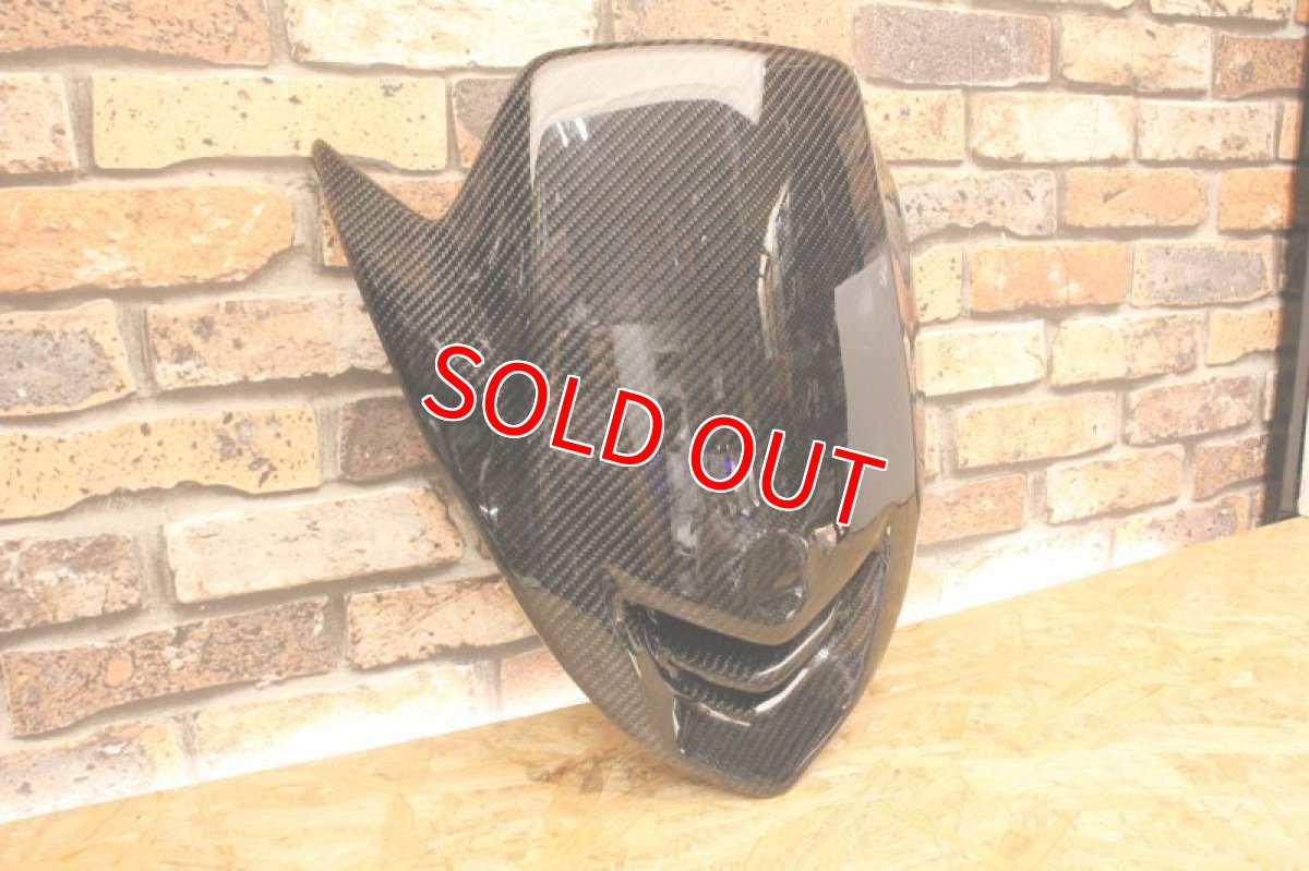 画像2: カーボン フロントパネル 交換タイプ［マジェスティS前期/SMAX前期］ (2)