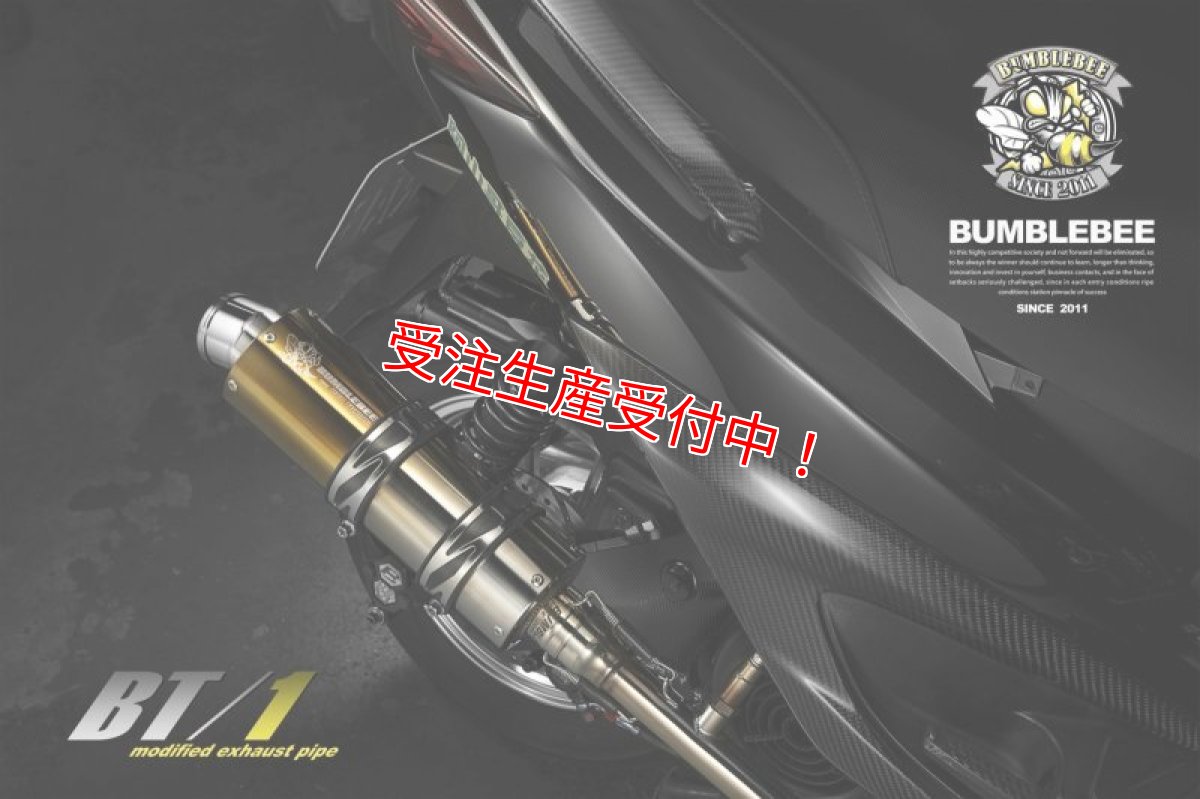 画像4: Bumblebee BT1ゴールド [シグナスX・BW'S125]（ストレート/直通静音）（125〜158cc/158ccオーバー/180ccオーバー競技用サイズ） (4)