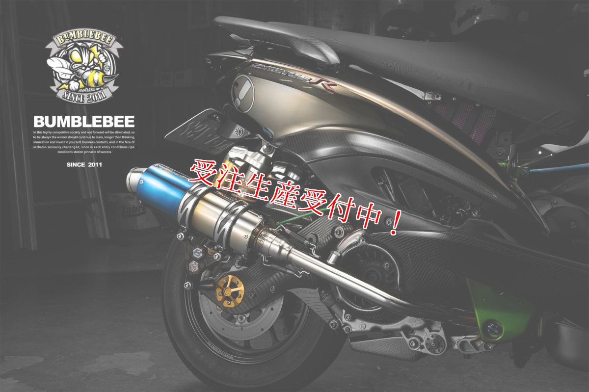 画像1: Bumblebee BT1チタン [シグナスX・BW'S125]（ストレート/直通静音）（125〜158cc/158ccオーバー/180ccオーバー競技用サイズ） (1)