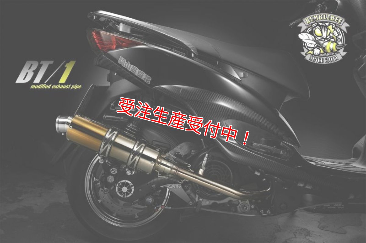 画像5: Bumblebee BT1ゴールド [シグナスX・BW'S125]（ストレート/直通静音）（125〜158cc/158ccオーバー/180ccオーバー競技用サイズ） (5)