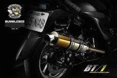 画像3: Bumblebee BT1ゴールド [シグナスX・BW'S125]（ストレート/直通静音）（125〜158cc/158ccオーバー/180ccオーバー競技用サイズ） (3)