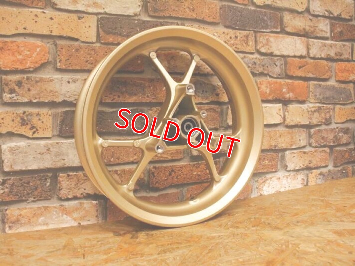 画像4: グリファスの13インチ化に！NMAX純正ホイール前後セット ゴールド [6型シグナスグリファス] (4)