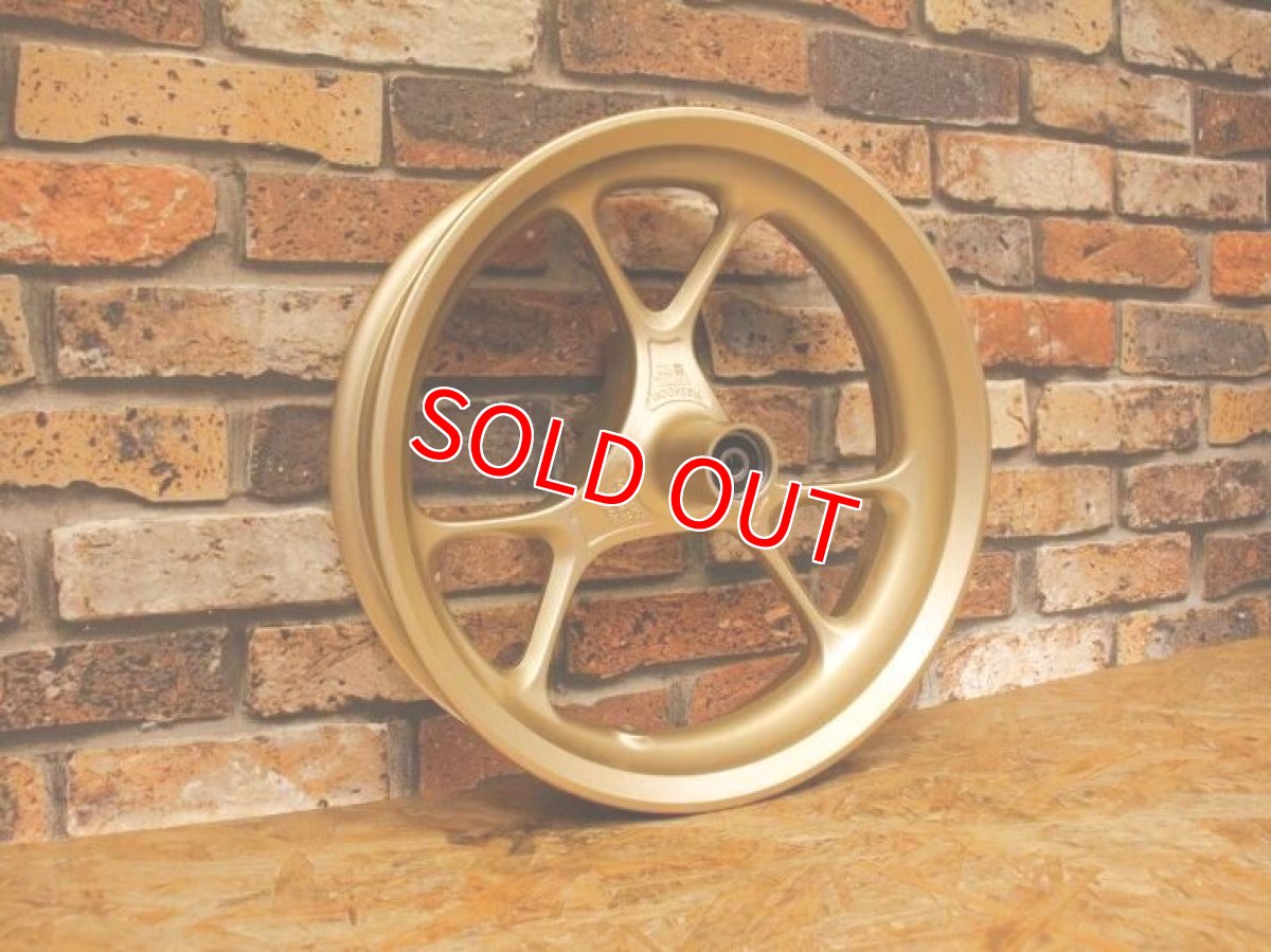 画像3: グリファスの13インチ化に！NMAX純正ホイール前後セット ゴールド [6型シグナスグリファス] (3)