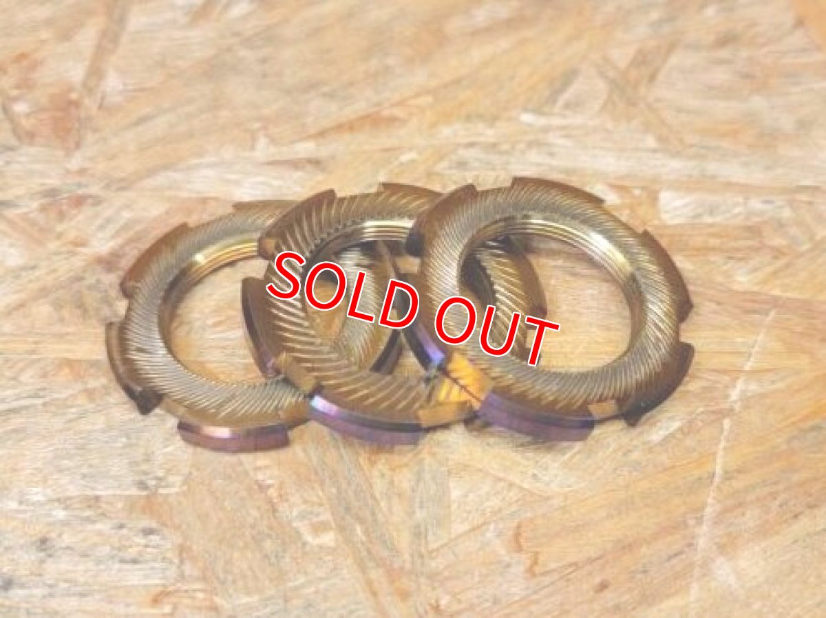 画像2: PK7 チタンステムナットセット 焼き色 [シグナスX・BW'S125] (2)