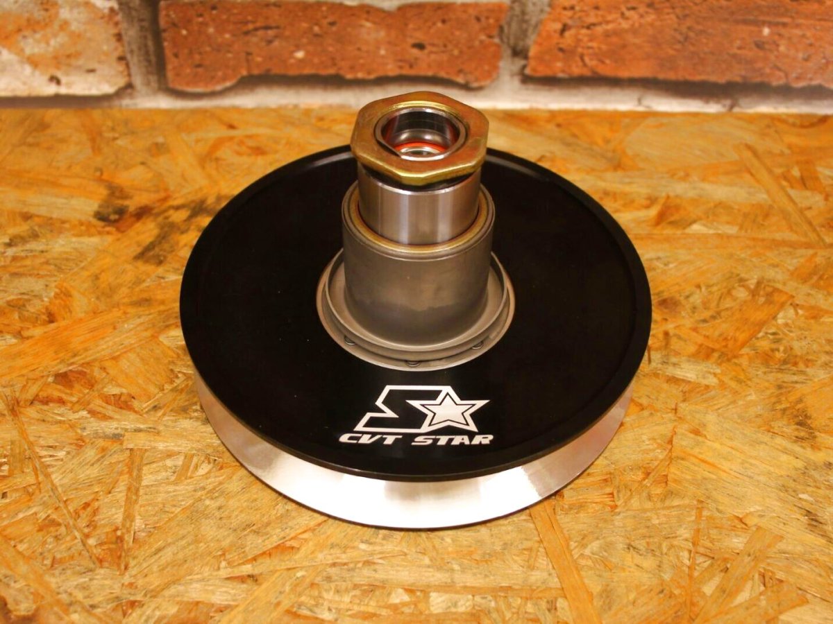画像2: CVTSTAR アルミセカンダリー （ブラック/レッド）  [シグナスグリファス・NMAX125 2型・3型BW'S125・X FORCE・FORCE2.0・AEROX155] (2)