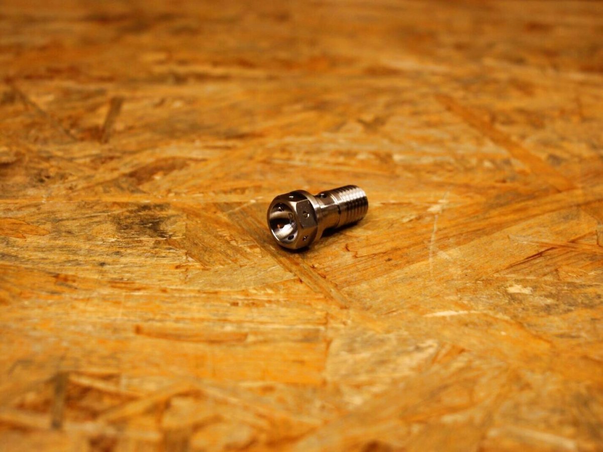 画像3: PK7 チタン バンジョーボルト 無色（ピッチ1.25mm/1.0mm） (3)