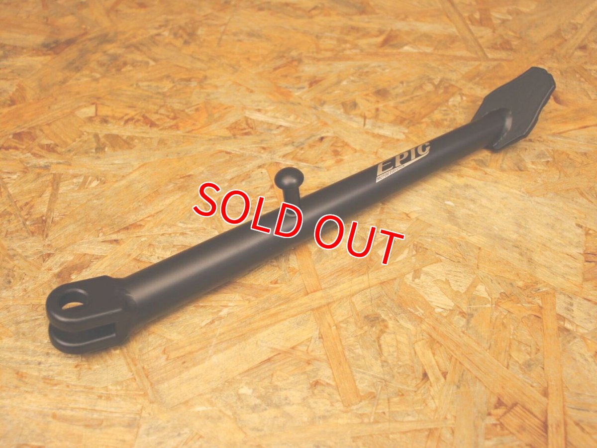 画像3: EPIC ブラックコーティングサイドスタンド ステンレス [シグナスX・BW'S125] (3)