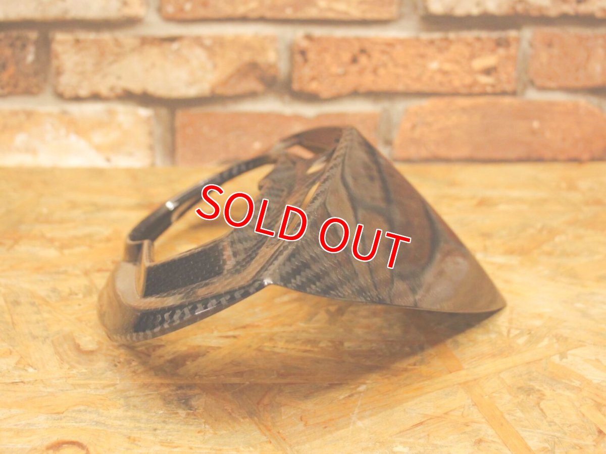 画像4: カーボンフロントマスクカバー＆メータートリム 貼り付けタイプ [3型シグナスX] (4)