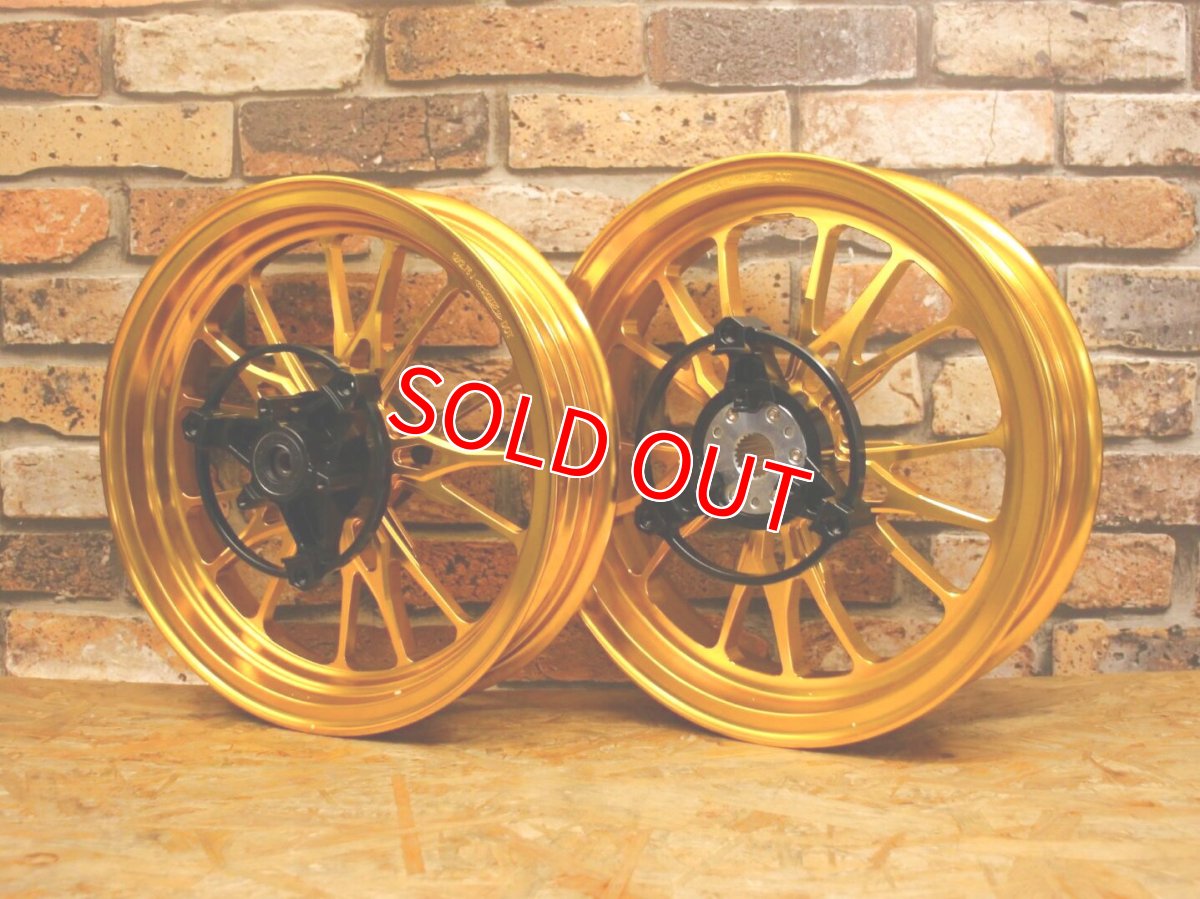 画像4: MOS鍛造ホイール GR-15 前後セット ゴールド [シグナスグリファス・3型BW'S125] (4)
