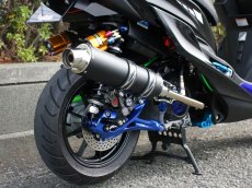 画像1: Bumblebee BT1ブラック [シグナスX・BW'S125]（ストレート）（125〜158cc/158ccオーバー/180ccオーバー競技用サイズ） (1)