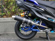 画像4: Bumblebee BT1ブラック [シグナスX・BW'S125]（ストレート）（125〜158cc/158ccオーバー/180ccオーバー競技用サイズ） (4)