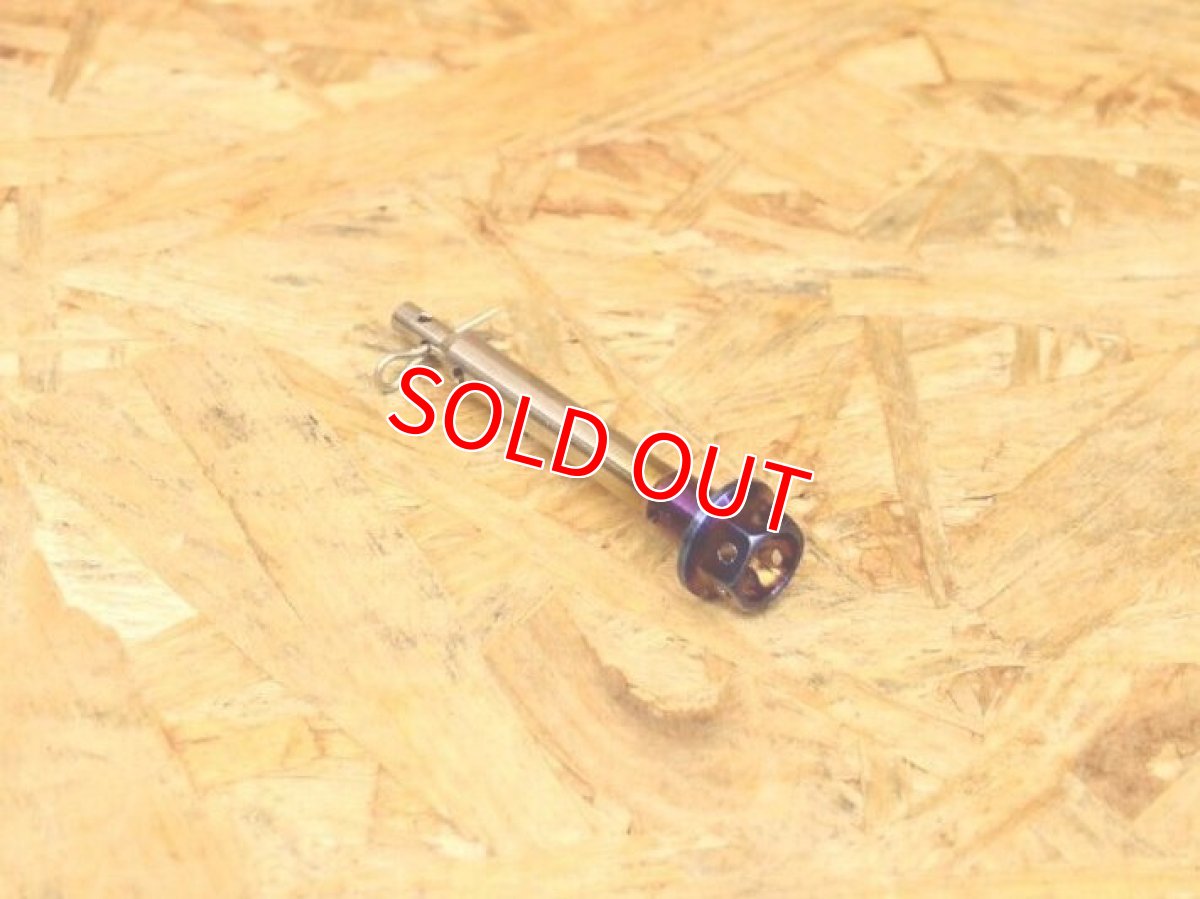 画像1: PK7 チタンパッドピン 焼色 ブレンボ4POTキャスト用 (1)