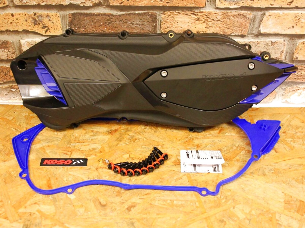 画像2: KOSO クランクケースカバー（レッド/ブルー） [シグナスグリファス・2型NMAX125・3型BW'S125・X FORCE・FORCE2.0] (2)
