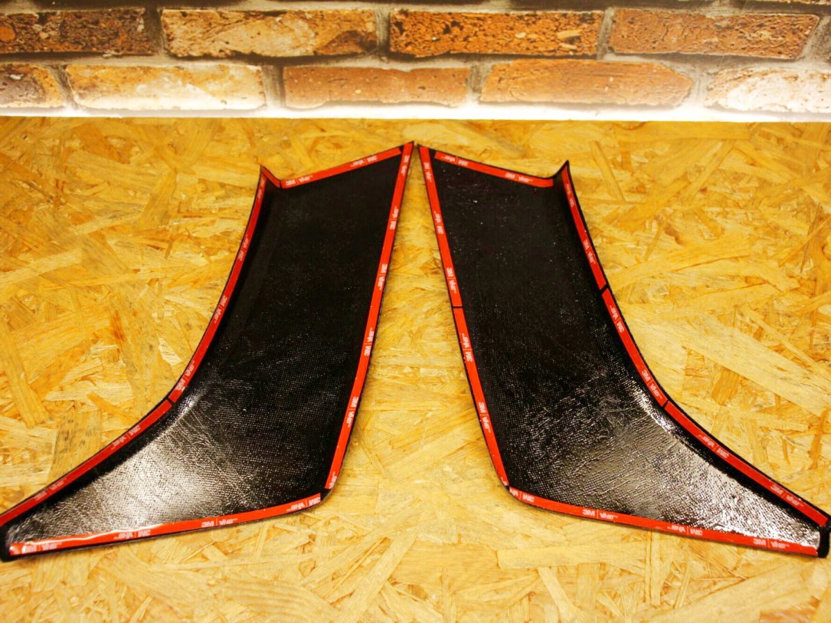 画像6: カーボン フロントサイドカバー左右セット 貼り付けタイプ [シグナスグリファス] (6)