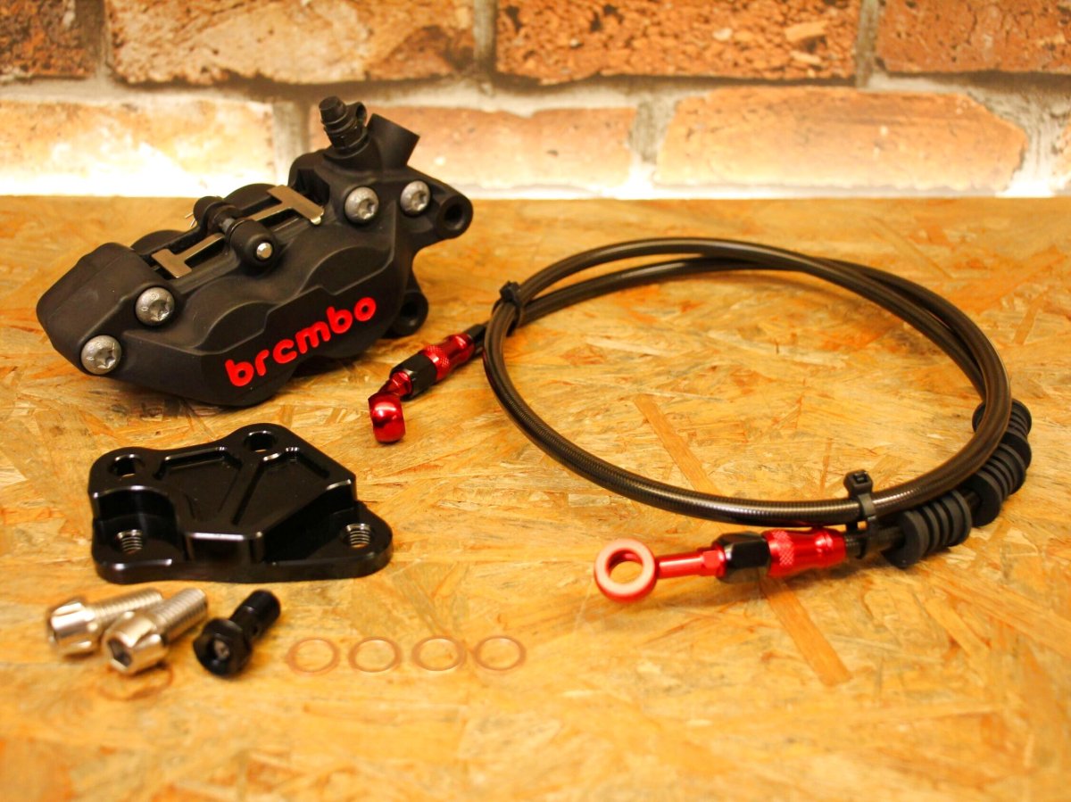 画像3: お得セット！前後ブレンボキャリパーコンプリートセット（ブラック/チタニウムカラー）［シグナスグリファス］ (3)