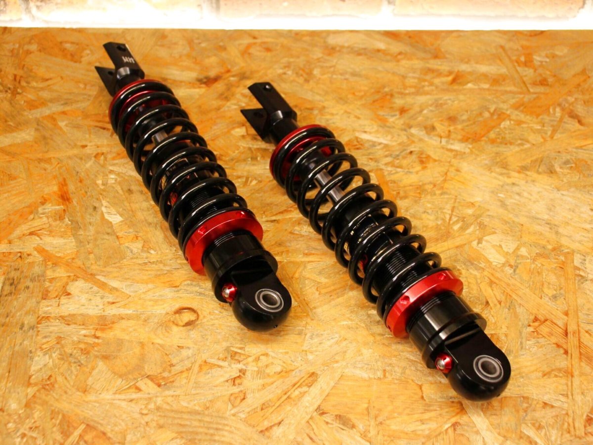 画像2: KN企画 スーパーアブソーベントショック ローダウン (ブラック/ゴールド/レッド/ブルー) [シグナスグリファス/2型NMAX125/155/X FORCE/FORCE2.0] (2)