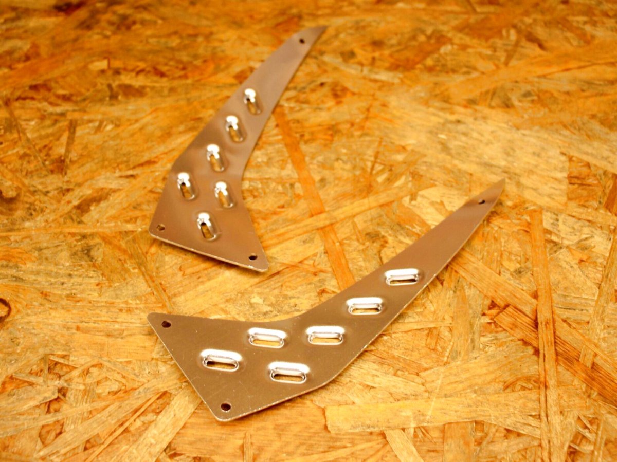 画像3: K&S アルミフロアボード リア [シグナスグリファス]（シルバー/ガンメタ） (3)