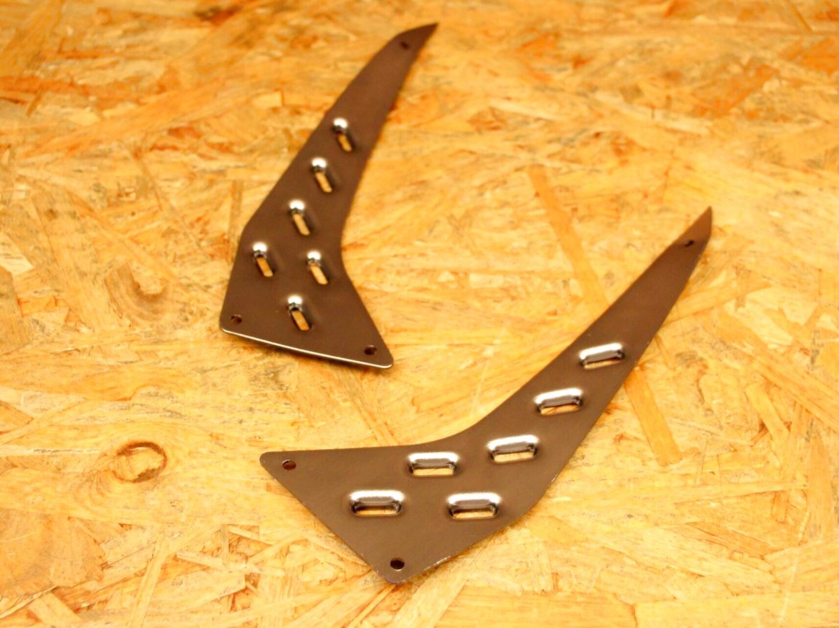 画像6: K&S アルミフロアボード リア [シグナスグリファス]（シルバー/ガンメタ） (6)