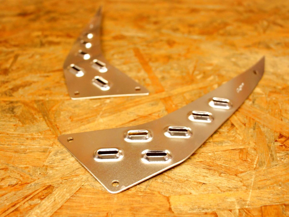 画像4: K&S アルミフロアボード リア [シグナスグリファス]（シルバー/ガンメタ） (4)