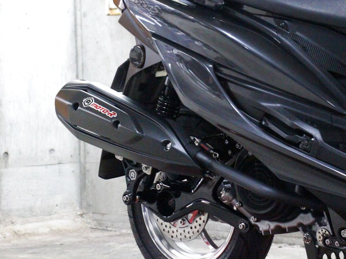 画像3: MOTO-R M1-S（ブラック/ステンレス）（排気量）[シグナスX/1・2型BW'S125] (3)