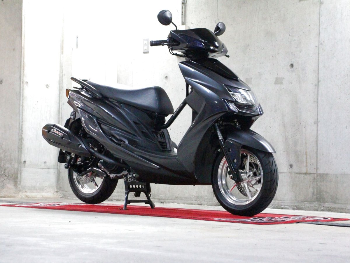 画像6: MOTO-R M1-S（ブラック/ステンレス）（排気量）[シグナスX/1・2型BW'S125] (6)