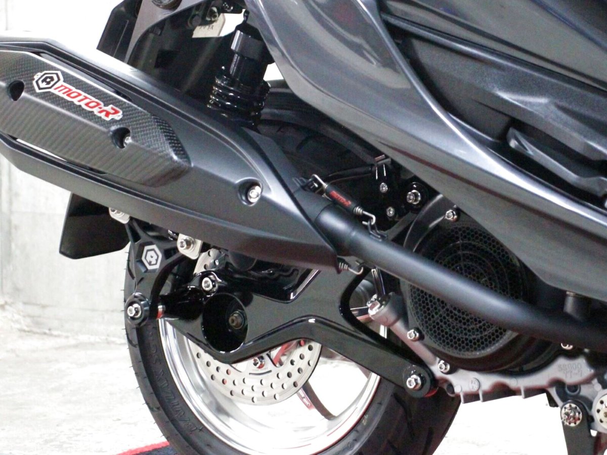 画像4: MOTO-R M1-S（ブラック/ステンレス）（排気量）[シグナスX/1・2型BW'S125] (4)