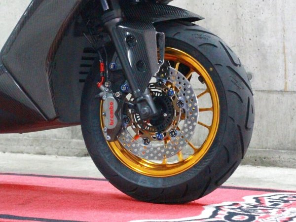 シグナスx 245mm フルフローティングディスク シグナスX・BW'S125のカスタムパーツショップ [ Partyup / パーティー