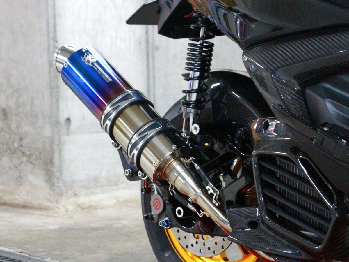 画像8: Bumblebee BT1チタン (125〜160cc/160cc以上用/180cc以上競技用サイズ) [シグナスグリファス・3型BW'S125・2型NMAX125/155・X force・Force2.0] (8)