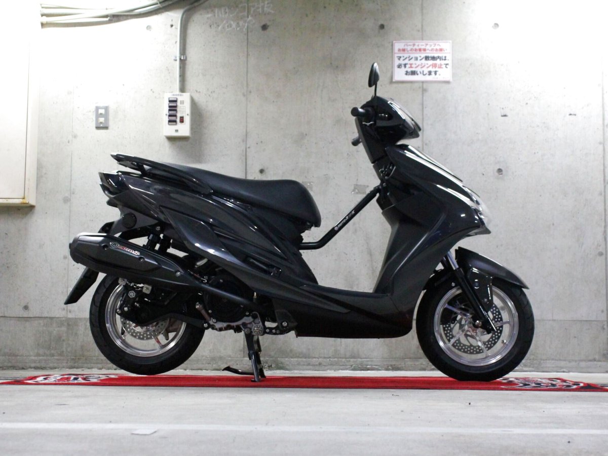 画像13: MOTO-R ステンフレーム補強バー ブラック[2型シグナスX/3型シグナスX/4・5型シグナスX/シグナスグリファス/BW'S125/X FORCE] (13)