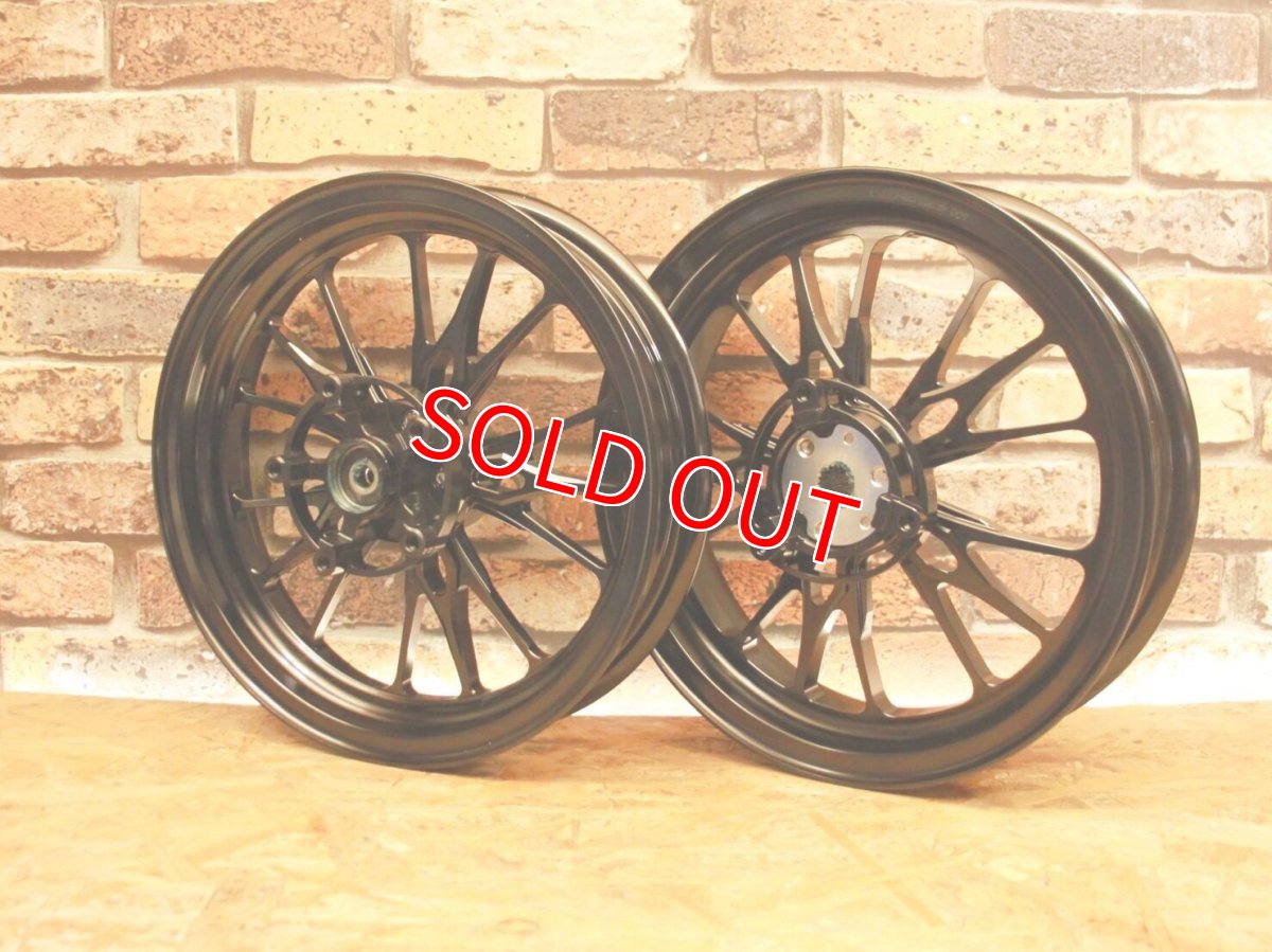 画像1: MOS 鋳造ホイール前後セット XR-15 ブラック［4・5型シグナスX/2型BW'S125］ (1)