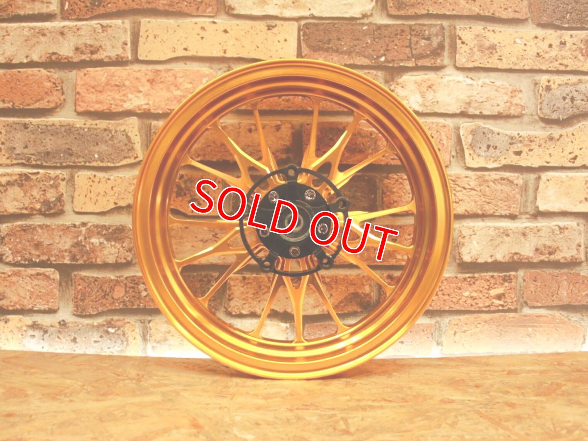 画像3: MOS 鋳造ホイール前後セット XR-15 ゴールド［4・5型シグナスX/2型BW'S125］ (3)