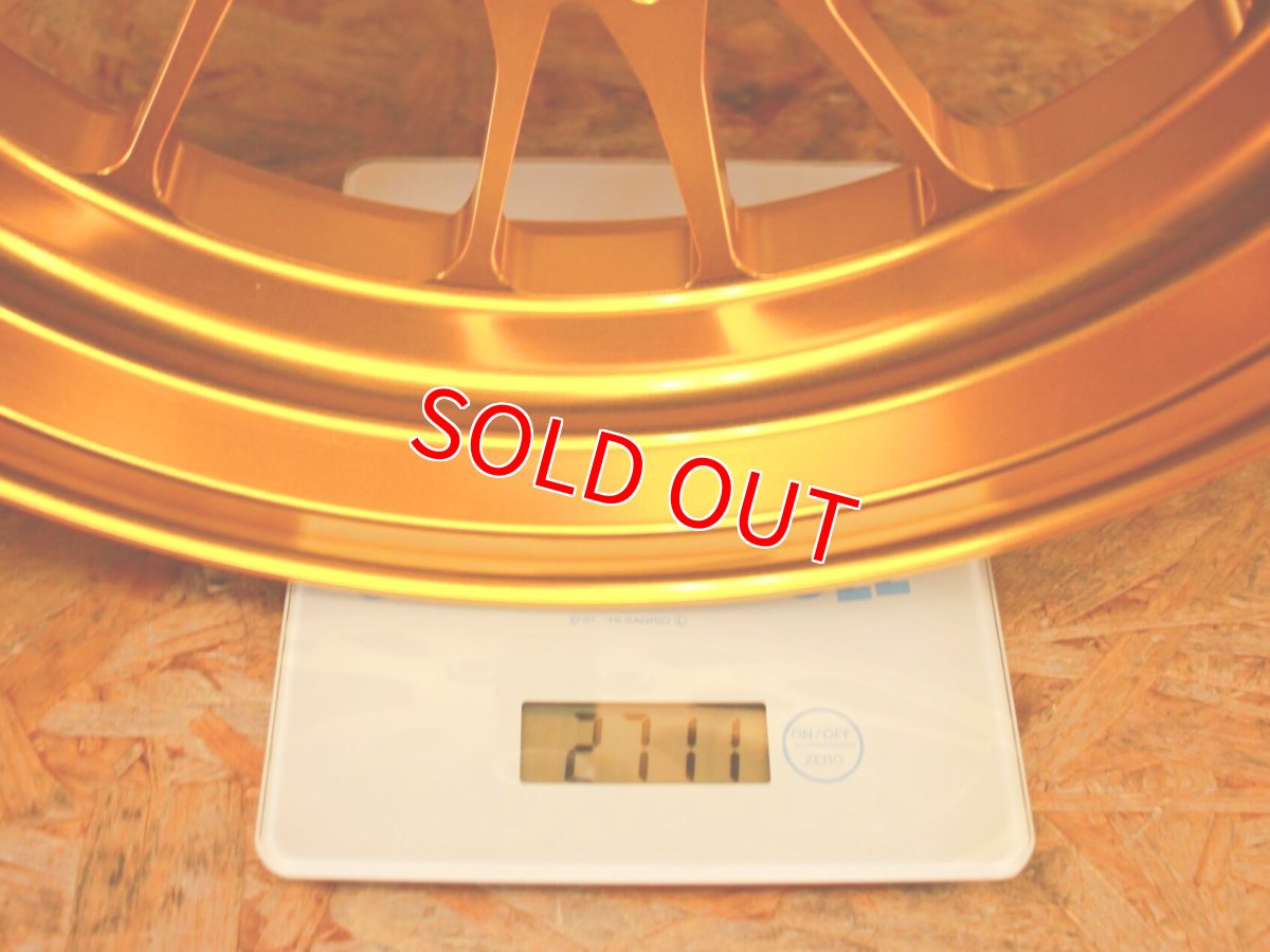 画像9: MOS 鋳造ホイール前後セット XR-15 ゴールド［4・5型シグナスX/2型BW'S125］ (9)