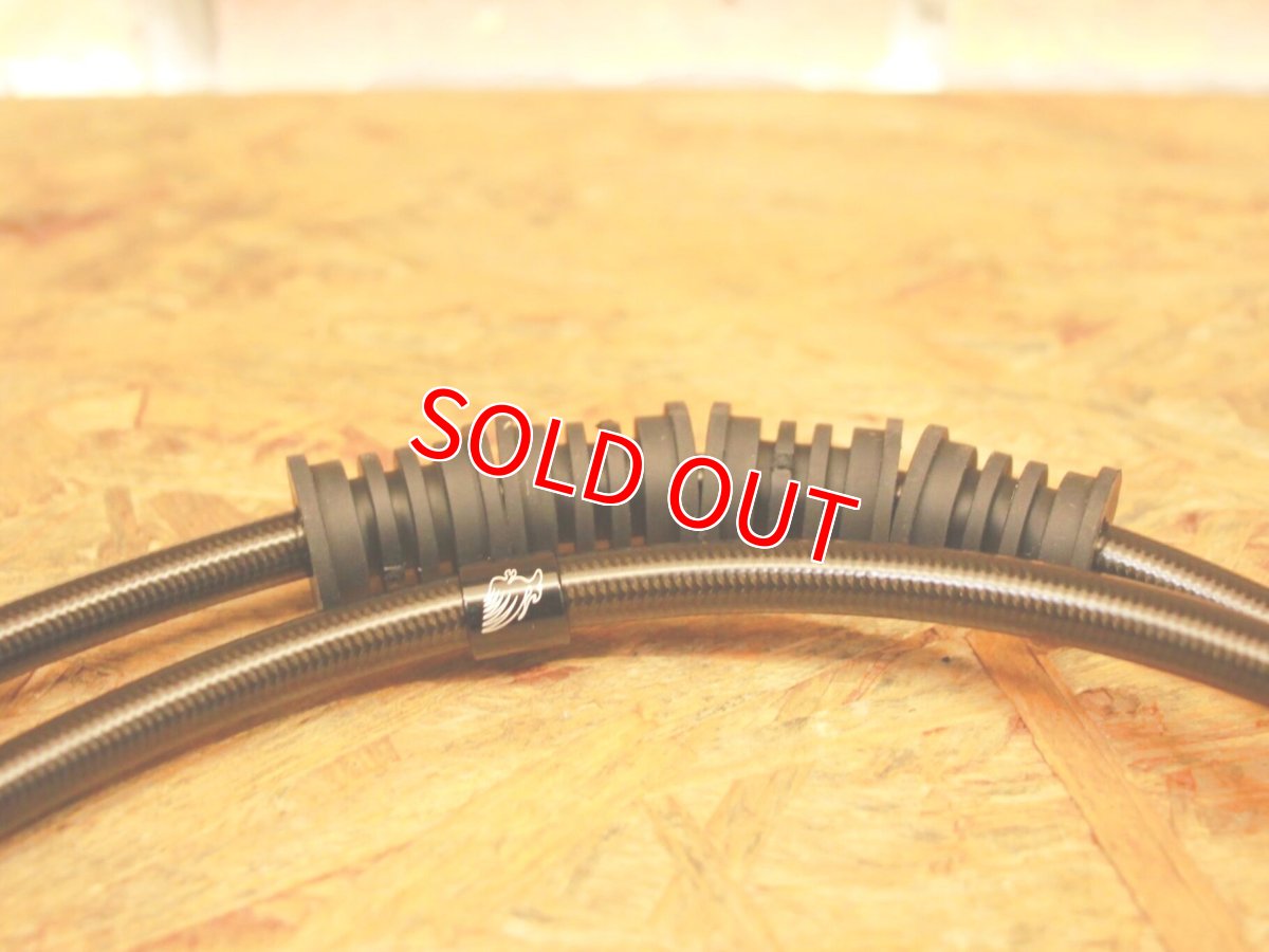 画像5: GARUDA メッシュブレーキホース（定番在庫カラー お得品！）ブラック×レッド (フロント/リア) [2型NMAX125/155] (5)