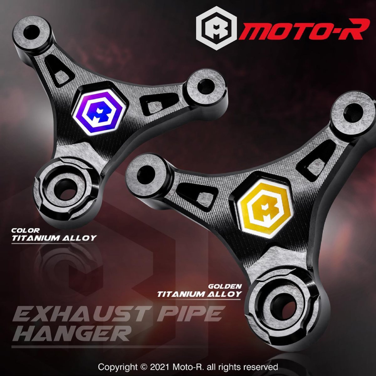 画像2: MOTO-R チタンエンブレム (2)