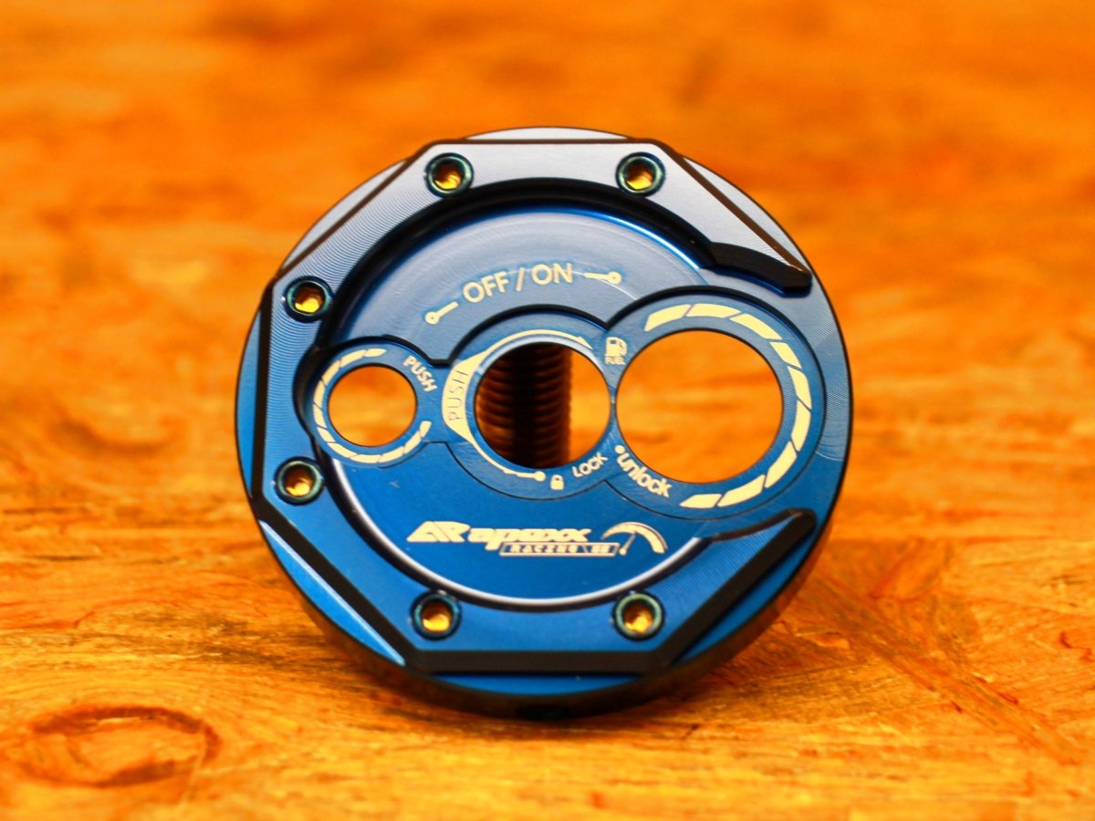 画像6: APEXX キーシリンダーカバー [シグナスグリファス・3型BW'S125]（チタン/ブラック/ゴールド/レッド/ブルー） (6)