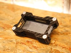 画像1: 中古品！カーボンケース＋メーターブラケット for  aRacer SportD/CubeG［シグナスX・他］ (1)