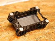 画像2: 中古品！カーボンケース＋メーターブラケット for  aRacer SportD/CubeG［シグナスX・他］ (2)