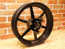 画像5: RCB 13インチ SP811 スポーツホイール 前後セット（ブラック/ホワイト） [シグナスグリファス・3型BW'S125] (5)