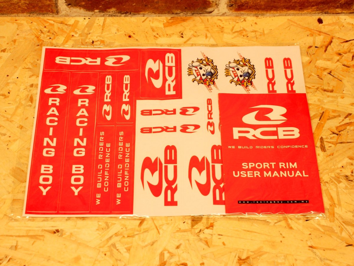 画像12: RCB 13インチ SP811 スポーツホイール 前後セット（ブラック/ホワイト） [シグナスグリファス・3型BW'S125] (12)