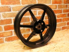 画像3: RCB 13インチ SP811 スポーツホイール 前後セット（ブラック/ホワイト） [シグナスグリファス・3型BW'S125] (3)